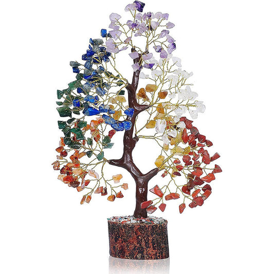 Chakra Tree of Life Crystal Tree | Positive Energy | Seven Chakra Money Tree | Feng Shui Decor
