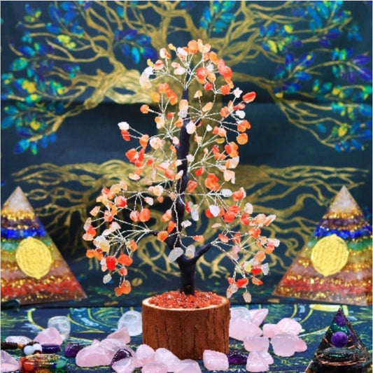 Rutilated Quartz Tree of Life Crystal Tree | Dispel Negative Emotion | Feng Shui Decor
